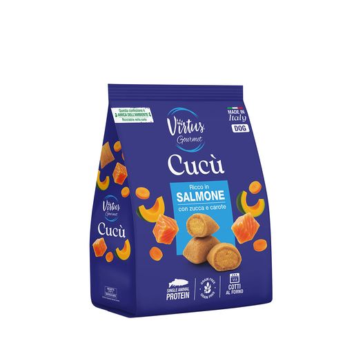 Virtus Snack Cane Gourmet Cucù Salmone Zucca e Carote