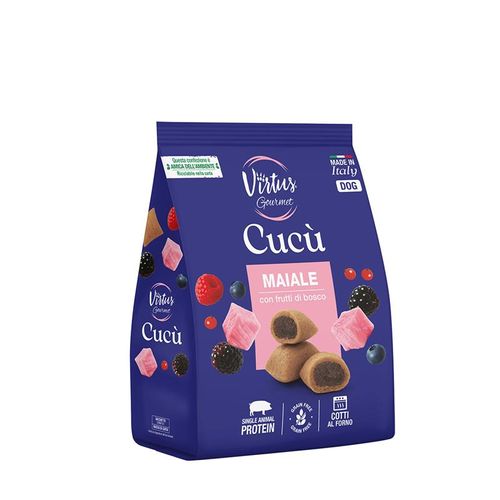 Virtus Snack Cane Gourmet Cucù Maiale Frutti di Bosco