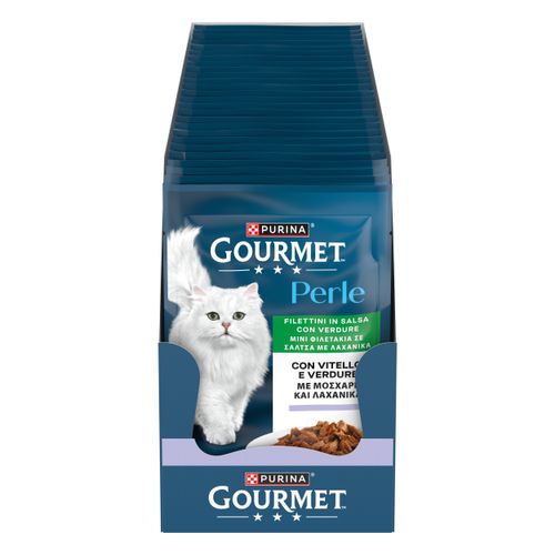 Gourmet Perle Filettini In Salsa Cat Busta Multipack 26x85G
