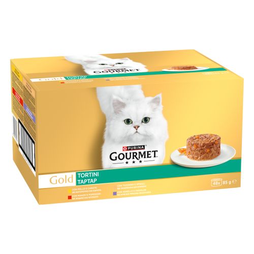 Gourmet Gold Tortini con Verdure Cat Lattina Multipack