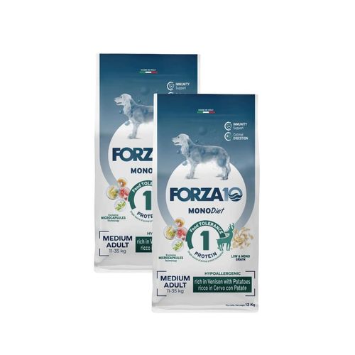 Forza10 MonoDiet Medium Dog Cervo Con Patate