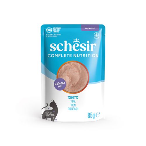 Schesir Cat Complete Nutrition Mousse Busta Multipack 12x85G