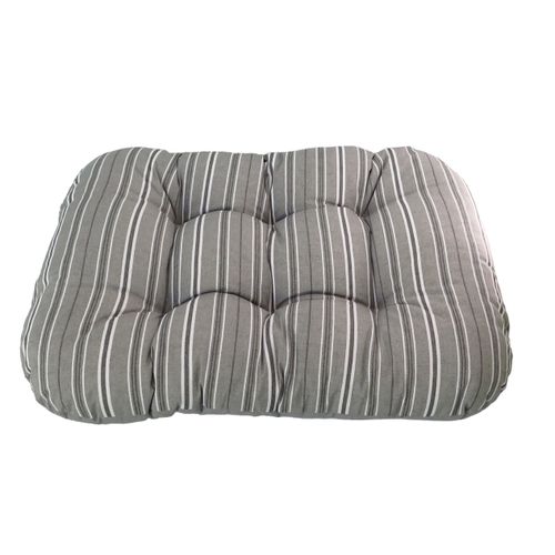Luna&Teo Cuscino Trapuntato Rettangolare Lines a Righe Grigio