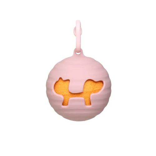 Porta Pallina Tennis Rosa in Silicone per Cane