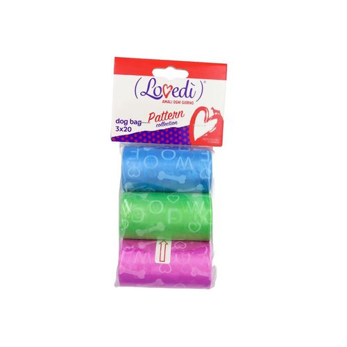 Lovedì Sacchettini Igienici per Cane Pattern 3x20