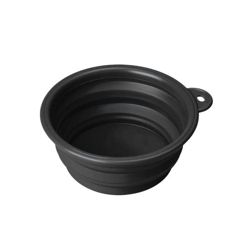Pet Around You Ciotola Pieghevole in Silicone Nera