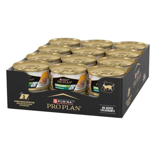 Purina Pro Plan Cat Adult Sterilised Mousse Lattina Multipack 24x85G
