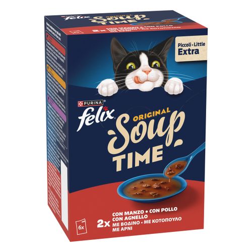 Felix Cat Soup Selezione Deliziosa Busta Multipack 6x48G