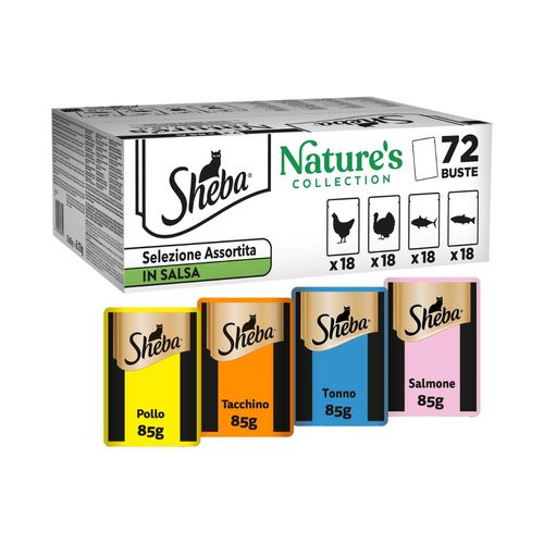 Sheba Nature's Collection Selezione in Salsa Busta Multipack 72x85G