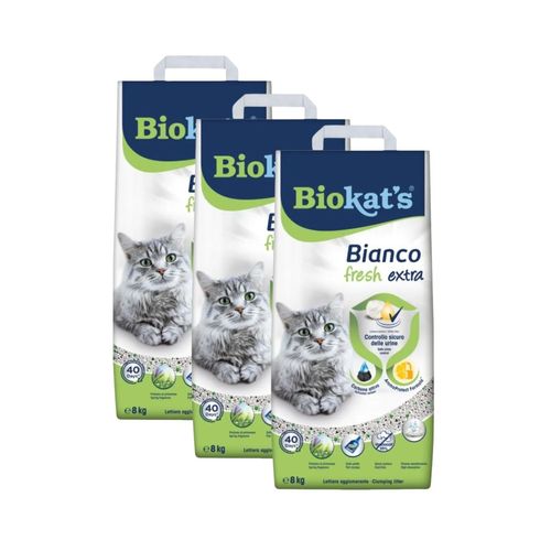 Biokat's Lettiera Agglomerante Bianco Fresh Extra