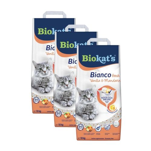 Biokat’s Lettiera Agglomerante Bianco Fresh Vaniglia&Mandarino