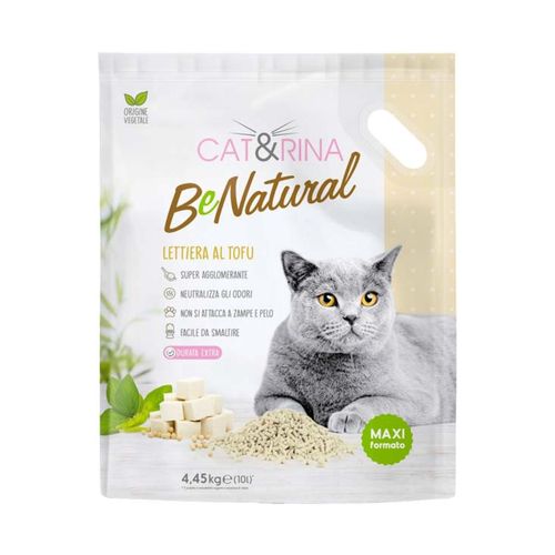 Cat&Rina BeNatural Lettiera Vegetale Tofu e Pesca 10 Litri