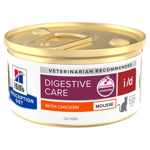 Hill's Prescription Diet i/d Mousse Gatti Pollo Lattina 85g